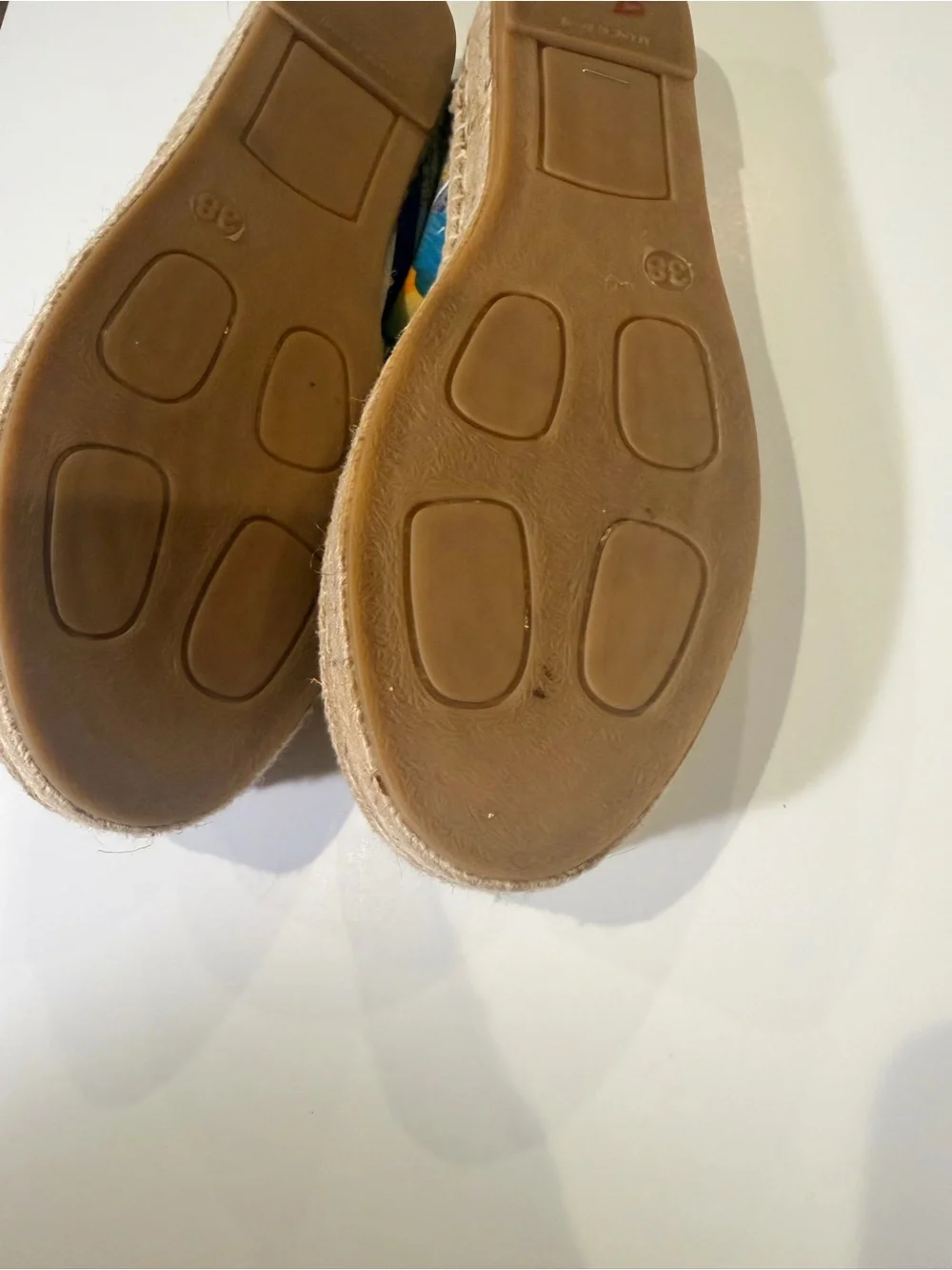 Capri Graphic Canvas Espadrilles - Blue Print Slip-Ons